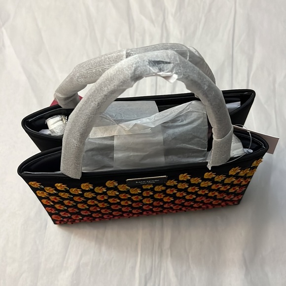 Kate Spade Sam Icon Floral Embellished Nylon Small Tote - Picture 10 of 17